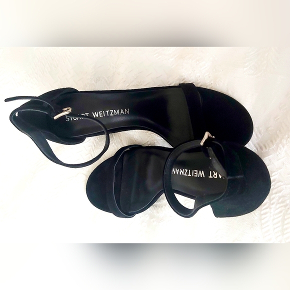 Stuart Weitzman Suede Slingbacks Sandals Size 38/7.5 - Picture 6 of 10